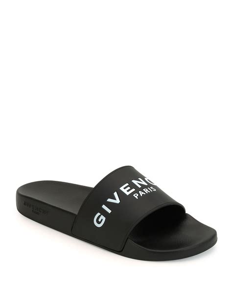 givenchy logo pool slides|givenchy slides for men.